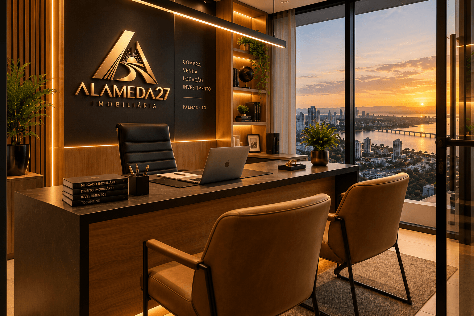 Atendimento da Alameda 27 Imobiliária para o Palmas Lake