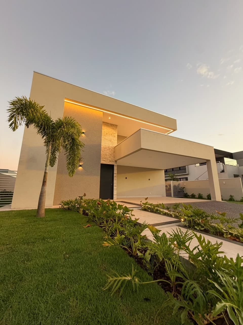 Fachada da casa no Condomínio Caribe Resort